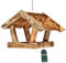 KOTARBAU® Vogelhaus zum Aufhängen 39 x 27cm Vogelfutterhaus Holz Vogelfutterspender mit Holzschindeln Futterhaus für Vögel Vogelhäuschen Futterstationen für Wildvögel Vogelhaus Balkon Vogel Futterhaus