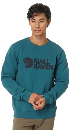 Fjällräven Herren Sweatshirt Logo Sweater M deep sea Petrol - M