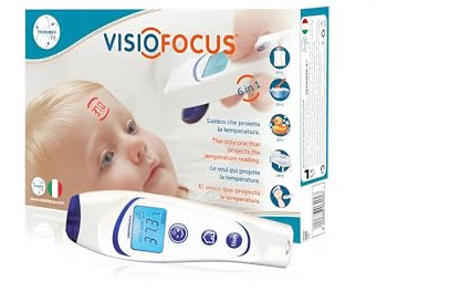 Newborn and Baby Thermometer - Non-Contact used for Measuring Baby's Temperature Night and Day - Batteries Included - Also perfect for assessing milk and food temperatures