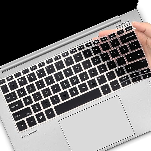 Funda protectora para teclado HP EliteBook 830 835 840 845 1040 G9 G10 2024 2023 2022 13.3 14 pulgadas (no compatible con 830/840/845/1040 G11 G8 G8 G10 7 G6 G5, G4, G3), color negro