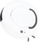 Eujgoov Aspirateur Robot 3 en 1, Aspirateur Robot Automatique, Balayage/aspirateur/vadrouille, Aspiration Fine 1300 PA pour Sols Durs, Poils d'animaux, Blanc