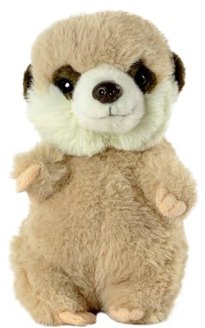 Living Nature Baby Erdmännchen Kuscheltier Plüschtier | Flauschiges und Kuscheliges Safari-Tier | Weiches Spielzeuggeschenk für Neugeborene und Babys | Naturli Umweltfreundlich