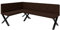 FURNISTAR Eckbank Akiko Metal X - Eckbankgruppe für Ihrem Esszimmer, Küche modern, Sitzecke, Essecke. Perfekt für Küche, Büro und Rezeption. Solide und Starke Verarbeitung. (128x196-Links-Inari28)