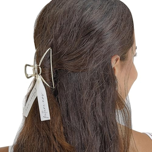 Ginger Ray Haarklammer mit Schleife Future Mrs, 7 cm, goldfarben