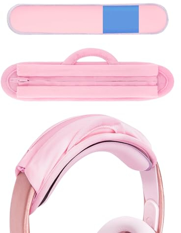 Geekria Nova Hook and Loop Headband Cover + Pad Set Protector No Tool Needed Compatible with Razer, JBL, Plantronics, Sennheiser, Logitech, Hyperx, Corsair Headphones (Cooling-Gel)