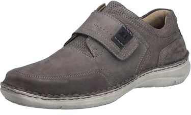 Josef Seibel Herren Kletthalbschuhe New Anvers 83,Weite K (Extra weit),Wechselfußbett,Strassenschuhe,Sneaker,Asphalt,43 EU
