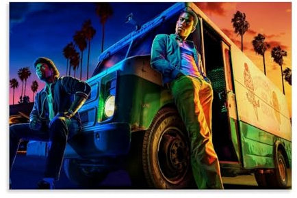 TSNKNP Snowfall TV Series Poster Dekorative Malerei Leinwand Wandkunst Wohnzimmer Poster Schlafzimmer Malerei,Wandkunst Bilddruck Moderne Familienzimmer Dekor 12x18inch(30x45cm)