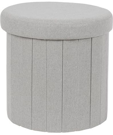 HOME DECO FACTORY TV-Möbel Industrial Holz und Metall 2 Türen Braun | Pills Faltbarer Hocker mit Aufbewahrungsbox, Sitzgelegenheit und Stauraum, Wohnzimmer, Schlafzimmer, Würfelform 38x38x38cm
