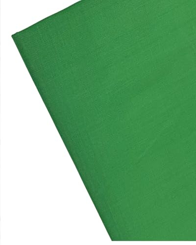 Plain Emerald Green Fabric - 45 inch / 112 cm Wide - for Dressmaking, Art & Craft, Sewing - 1 Metre
