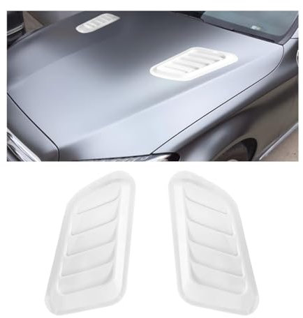 YUEGOO 2 Stücke Auto Motorhaube Lufteinlass Abdeckung für Seat MII Electric Ibiza Leon Arona Ateca Tarraco, Auto Dekorative Motorhauben Lufteinlass Schaufel Luftstrom Ansaugschaufel Auto Zubehör