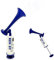 ZL Products Metall Fanfare Druckluft Hupe, Air Horn, Signalhorn, Megafon, Stadion Tröte, Handball, Fußball, EM WM, Handsirene, Nebelhorn, Blau