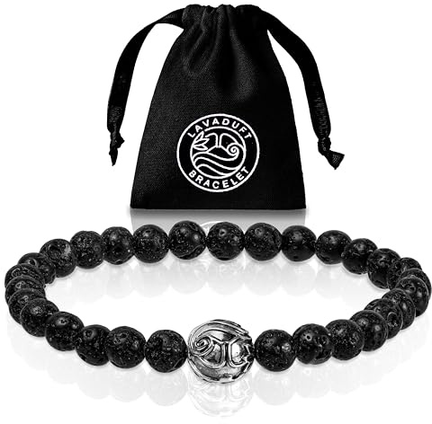 LAVADUFT® Bracelet Lavastein Frauen Armband - Diffuser Armband auch für Duftöle und ätherische Öle geeignet. Gegen Angst für Stärke, Mut, Ausdauer