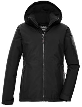 killtec Mädchen Funktionsjacke/Outdoorjacke mit Kapuze KOW 217 GRLS JCKT, schwarz, 176, 43502-000
