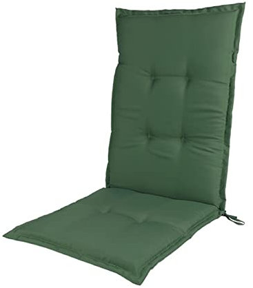 Wasserdichte Hochlehner Stuhlkissen Outdoor mit Reifen 120 x 50 cm Liege Auflage für Terrassenmöbel Indoor Outdoor