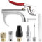 Eyech Kit d'accessoires pour compresseur d'air 7 pièces, ensemble d'outils à air NPT à connexion rapide de 6,35 mm pour compresseur, comprend un pistolet de soufflage, une buse d'extension, une pointe