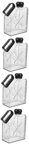 TOYANDONA 4piezas Botella De Agua Portátil Resistente y Ligera para y Actividades Diseño Transparente y Multifuncional para Bebidas