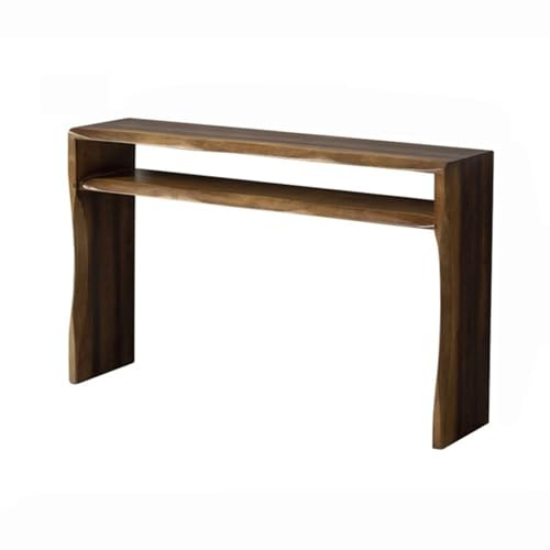 Narrow Console Table – 2Tier Wooden Entryway Table for Living Room Hallway Or Behind Sofa – Stylish SpaceSaving Furniture for Small Spaces