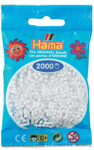 Hama - 501 - 01 - sachet de 2000 perles mini - (petites perles Ø2,5 mm) - Blanc