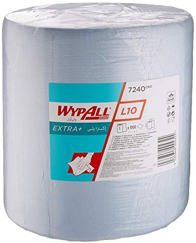 WypAll L10 Oberflächenwischpapier 7240 - Jumbo Xtra Wischerrolle - 1 blaue Rolle x 1.000 Papierwischer
