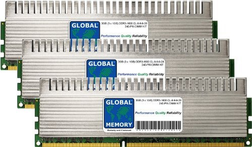 3 GB (3 x 1 GB) DDR3 1600 MHz PC3–12800 240-PIN OVERCLOCK DIMM Memory RAM KIT für PC Desktops/MAINBOARDS
