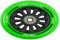 Slamm Scooters 100 mm Nylon Core Räder, Unisex Erwachsene, Unisex-Erwachsene, SL509_Green_100 mm, grün, 100 mm