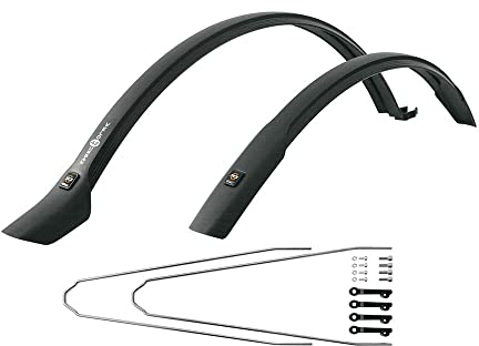 Steckblechset SKS Velo 42 Urban 28 schwarz, 42mm, inkl. Strebensatz 28