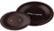 Pentole Agnelli Al Black Coperchio con Ponticello Tubolare, Nero, 32 cm