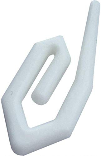 Fort Fasteners Curtain Glider Tape Hooks Standard Nylon White Mega 1000 Hooks