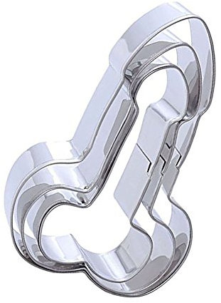 EQLEF Edelstahl Kuchenform, 3 Teile/los Ausstecher Set Lustige Keks Cutter Für DIY Partei Liefert (Edelstahl)