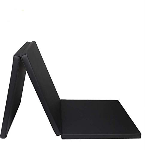 ele ELEOPTION Turnmatte Klappbar, Gymnastikmatte rutschfest PU-Leder Sportmatte Trainingsmatte mit Tragegriff, für Heimtraining/Yoga/Pilates/Tumbling/Kampfkunst/Training(180 x 60 x 4 cm)