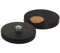 Neodym Magnet System Gummiert mit Gewindebuchse M4 Innengewinde 43mm Durchmesser 12KG Stark - Gummi Magnete Anti Rutsch Beschichtung - Runde Topfmagnete