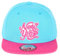 JOHNNY CHICOS NY New York süße Unisex Schwester Bruder Kindercap Smile Tiger Adler Prince Kinder Cap Snapback und Mütze ca. 49-58cm Kopfumfang (One Size, NY-SKRIPT-Sky-PNK)