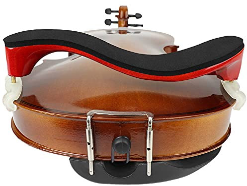 LMS Geige Schulterstütze für 1/2 Größe, verstellbare Schulterstütze für Violine, mit höhenverstellbaren Füßen, bequeme Schaumstoff-Pad für Kinder und Erwachsene (1/2)