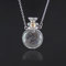 HCMA Collier Mémorial en Verre Cœur avec Chaîne en Acier Inoxydable pour Cendres ou Souvenirs, Bijoux pour Personnes en Deuil ou Commémorateurs, Unisexe, Tendance