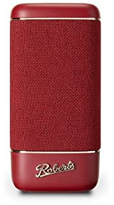 Roberts Enceinte Bluetooth Beacon 335 - Portable, Rechargeable, Autonomie 15h, Deux radiateurs de Basses passifs, Amplificateur de Basses, égaliseur, Appairage stéréo Rouge Baie