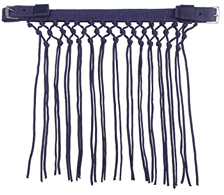 QHP Fliegenfransen Knotted (Warmblut, Navy)