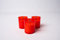 La Briantina Set 3 Lumini Votivi in Cera Bianca di Paraffina, Contenitore Rosso, h6xø5 cm, 3 Pezzi, Durata 20 Ore Circa, LUM06222A