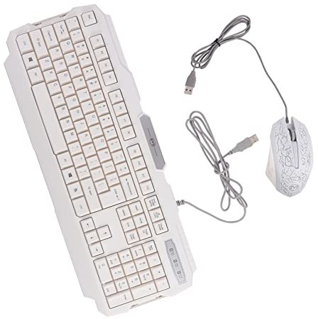 Mobestech 1set Rgb Wired Mechanical Keyboard and Mouse Set Ergonomic Design Backlight for Gaming and Office