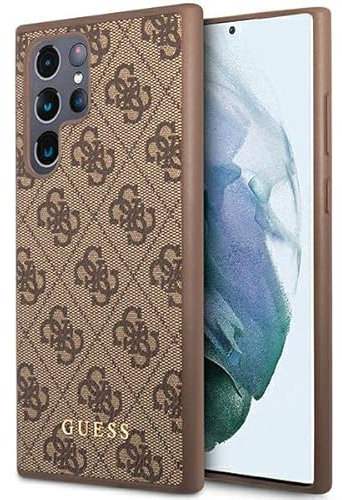 Guess GUHCS23LG4GFBR Samsung S23 Ultra S918 Braun 4G Metall