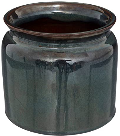 Atmosphera Topf Bota, Keramik, Blau, Durchmesser 16-5 cm