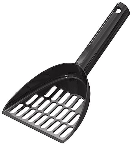 100% UK Recycled | 21cm | Cat Litter Scoop | Kitten Sifter Shovel Cleaner Waste Bag Pet Biodegradable Outdoor Garbage Picker Dispenser Walk Holder Collector (Black)