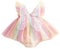 Geagodelia Abito Principessa Bambina in Tulle Vestito Neonata Elegante Estivo Senza Maniche con Ali di Farfalla Abito Cerimonia Compleanno Bimba (Viola Colorato, 3-6 Months)