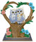 DIY Diamond Painting Weihnachten Deko, Acryl Diamant Malerei Weihnachtsdeko Tischdeko Ornamente, Diamant Painting Kinder Erwachsene Geschenke (Eule E)