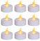 Battery Operated Tea Lights Candles 50 Pack Flameless Flickering Tealights, 200+Hours Fake Electric LED Candles for Weddings Christmas Halloween Table Decorations (Warm Yellow)