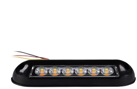 TYZK 12 V LED Markise Veranda Licht Wohnmobil Wohnwagen Innenwandleuchte Streifen Lampe RV Wohnmobil Außenleuchte (Farbe: Nero)