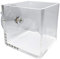 Jardinière de fenêtre, jardinière de fenêtre transparente, jardinière à ventouse en acrylique, jardinière décorative transparente pour la maison, le bureau, le balcon, jardinière murale carrée