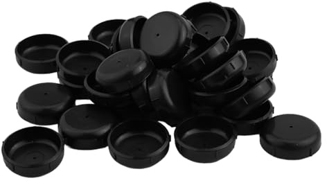 Pack de 32 glissières/pieds pour meubles de jardin de 3,8 cm pour meubles d’extérieur en fer forgé, protégez votre sol des rayures (noir)