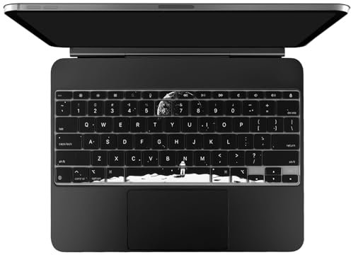 IMMOENUC Keyboard Cover Skin for 2025 iPad Air M3(A3268/A3269),2024 iPad Pro M4 (A2925/A2926) Magic Keyboard (US version) 13 inch Coloured Keyboard Protector Membrane Thin silicone waterproof material