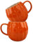 binsakao 2pcs Halloween Pumpkin Mugs, 17 OZ Large Ceramic Pumpkin Cup Halloween Mug Ceramic Pumpkin Halloween Themed Espresso Cup Drinking Cup Halloween Coffee Cups for Women Men Cute Halloween Mug