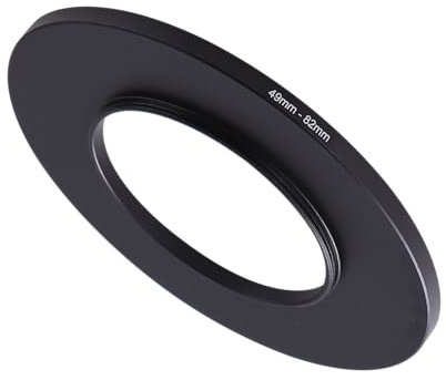 Step-Up-Ring-Adapter, 49 mm auf 82 mm, Step-Up-Filterring für 49 mm Objektivhalterung, 82 mm für DSLR-Objektive und ND-UV-CPL-IR-Filter (49–82 mm)